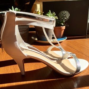 White spring sandals